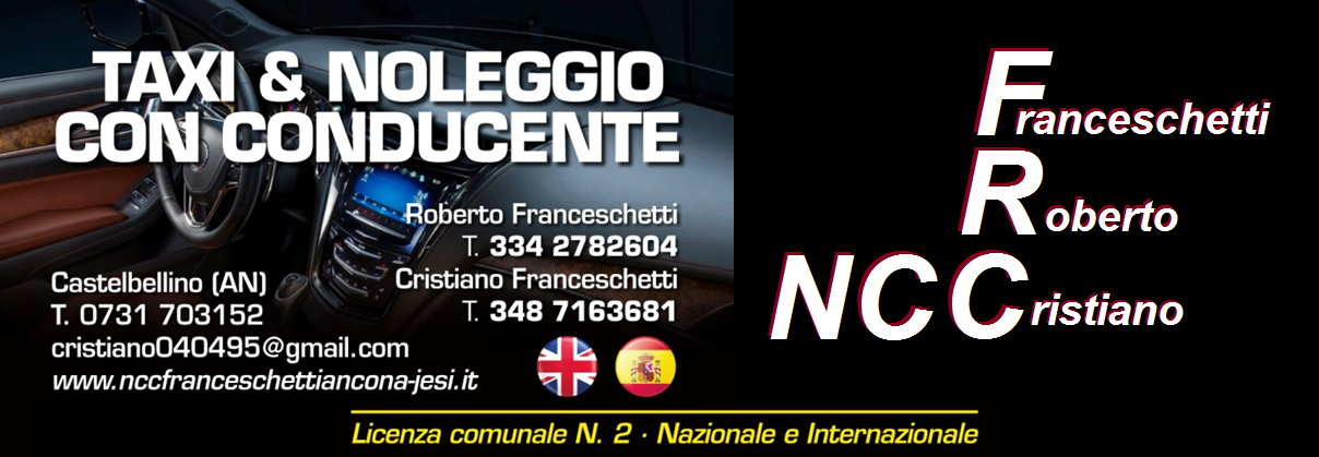 TAXI NCC 7 E 18 POSTI GRAN TURISMO FRANCESCHETTI ANCONA JESI